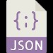 JSON Data Format for Web Scraping and API Integration – Chintan Vekariya JSON logo representing lightweight data format for web and APIs